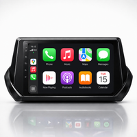 Peugeot 208 and 2008 2019–2026 Android 15 touchscreen stereo with Wireless Apple CarPlay and Android Auto
