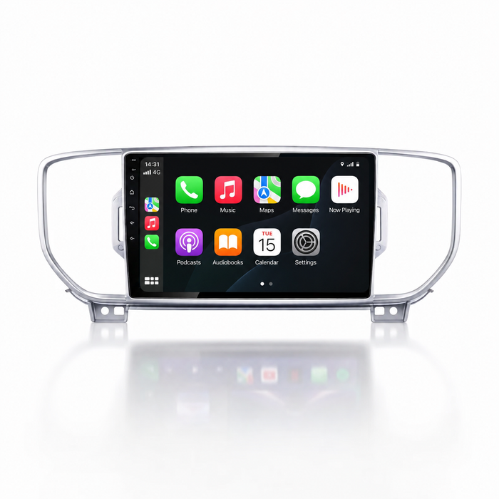 Kia Sportage 2015–2020 Android 15 touchscreen car stereo with Wireless Apple CarPlay and Android Auto
