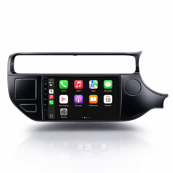 Kia Rio 2011–2017 Android 15 touchscreen car stereo with Wireless Apple CarPlay and Android Auto
