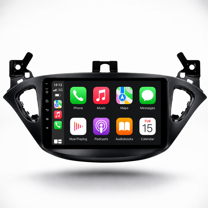 Vauxhall Corsa E and Adam 2013–2019 Android 15 touchscreen stereo with Wireless Apple CarPlay and Android Auto
