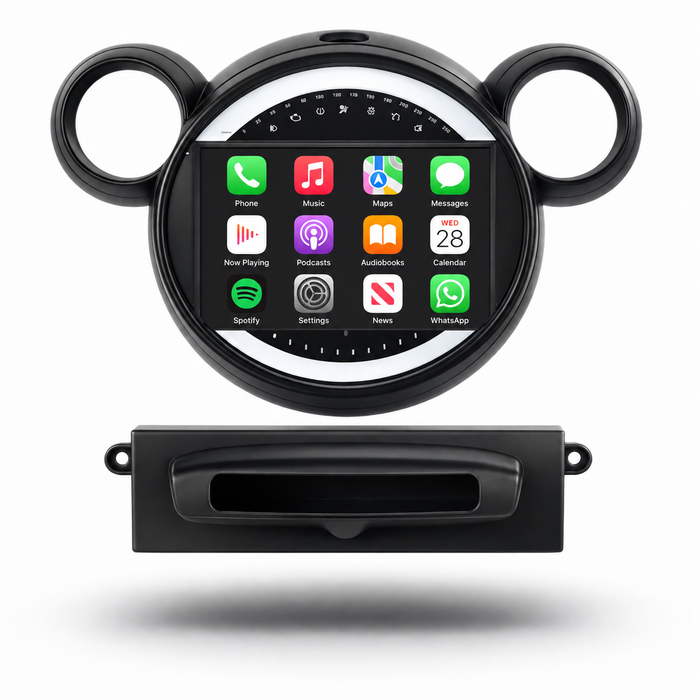 MINI R51 R56 and R60 2010–2017 Android 15 touchscreen stereo V2 with Wireless Apple CarPlay and Android Auto
