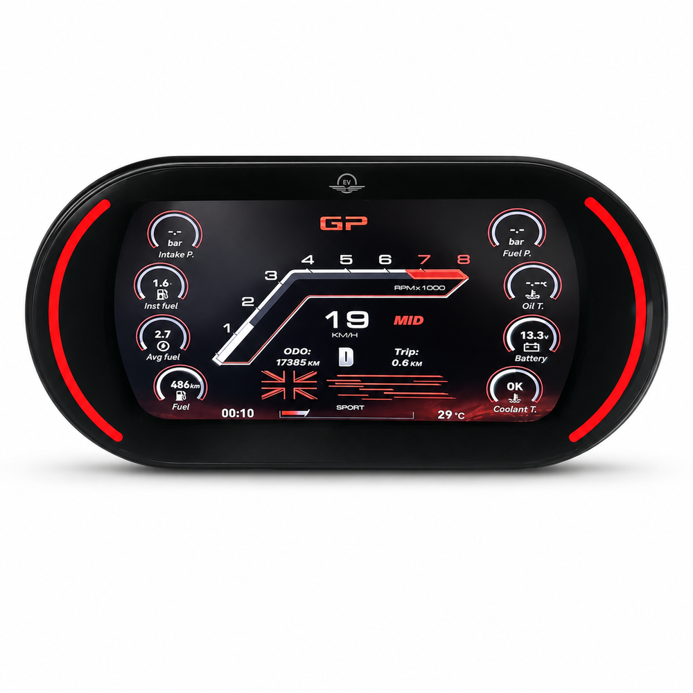 MINI F54 F55 F56 F57 and F60 2014–2023 digital dashboard display for NBT and NBT EVO systems
