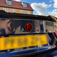 BMW F/G Series digital LCD rear badge fitted to a BMW