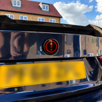 BMW F/G Series digital LCD rear badge fitted to a BMW