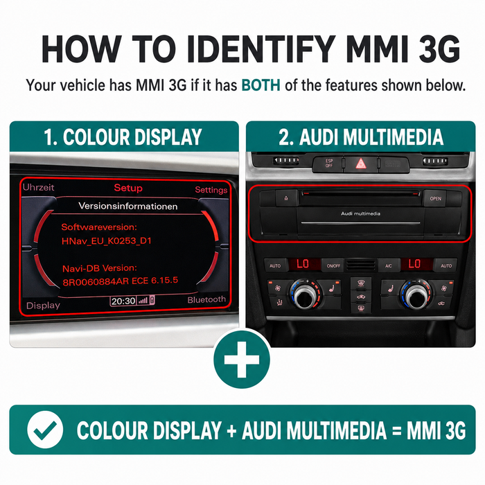 Audi Q7 4L Screen & Virtual Cockpit Sync Combo (2005–2015)