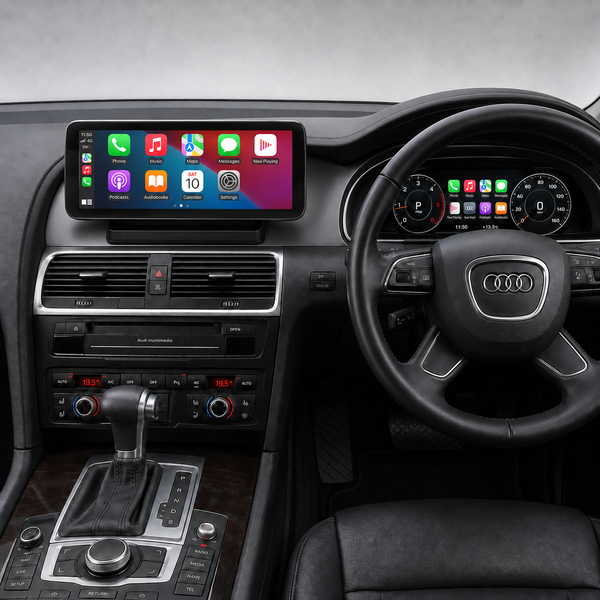 Audi Q7 4L 2005–2015 Android touchscreen and Virtual Cockpit digital dash sync combo with Apple CarPlay
