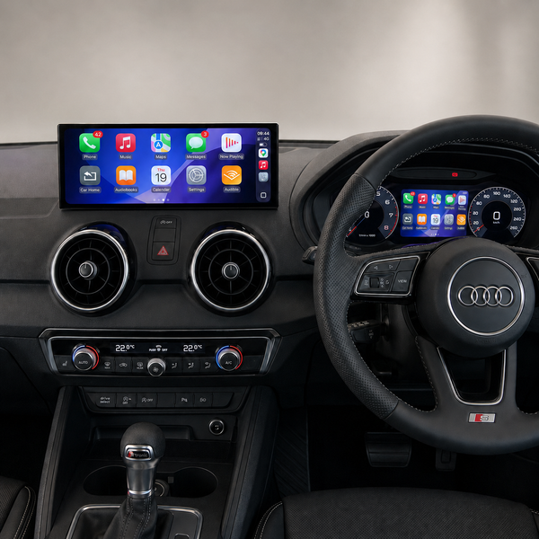 Audi A1 and S1 2010–2018 Android screen and Virtual Cockpit digital dash combo with CarPlay and Android Auto
