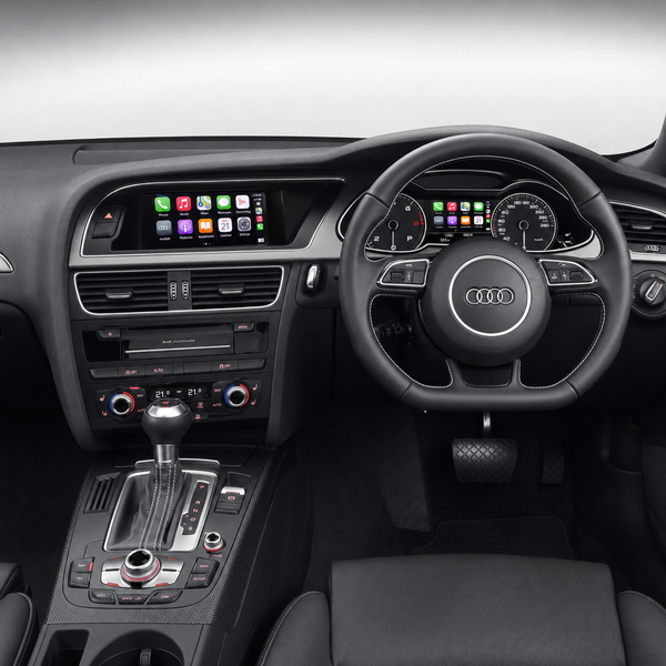 Audi A4 B8 and B8.5 2008–2016 Android screen and Virtual Cockpit sync combo displaying Apple CarPlay
