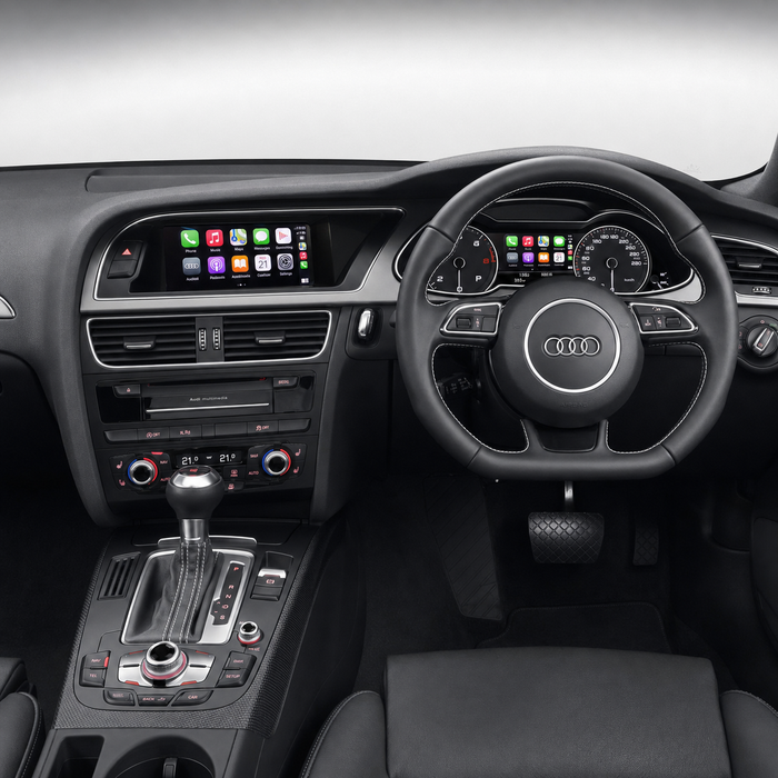 Audi A5 B8 and B8.5 2007–2016 Android screen and Virtual Cockpit sync combo displaying Apple CarPlay

