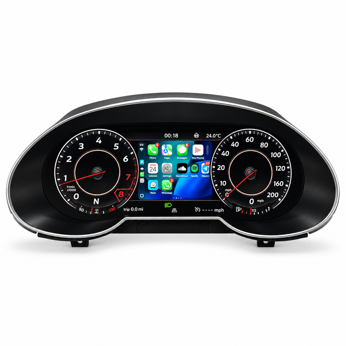 Audi Q3 8U 2011–2019 Virtual Cockpit digital dashboard replacement for the original analogue instrument cluster
