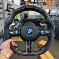 Custom BMW F Series LED Carbon Fibre Steering Wheel