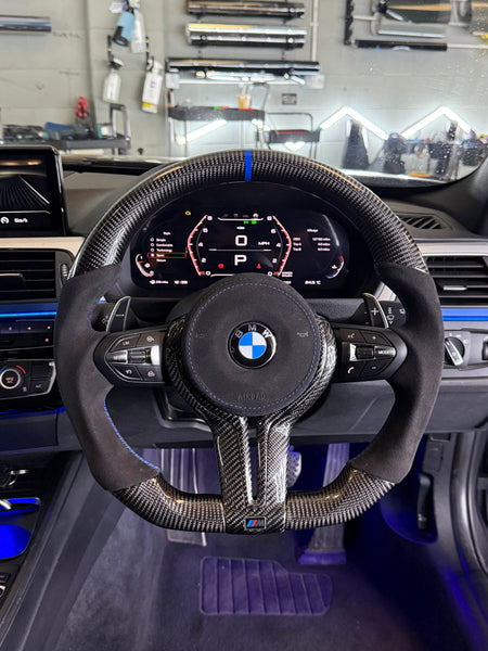 BMW F-SERIES CARBON FIBRE STEERING WHEEL TRIM