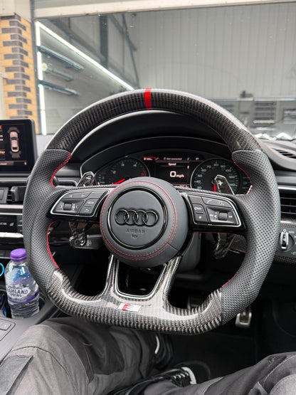 Audi Carbon Fibre Custom Steering Wheel