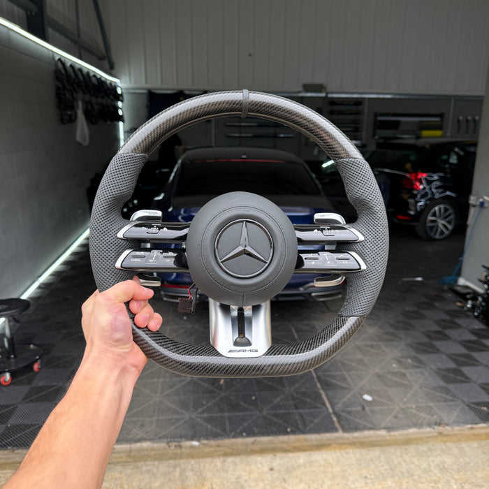 Mercedes Carbon Fibre Steering Wheel (Face Lift)