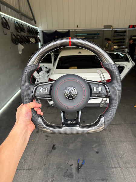 Volkswagen Golf Mk7 / 7.5 Custom Carbon Fibre Steering Wheel