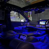256-Colour RGB Car Ambient Lighting Kit – Universal LED Interior Acrylic Strip Lights with App Control, Music Sync & Hidden Symphony Atmosphere System