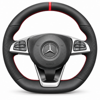 DHStyling stitch-on steering wheel cover for matching Mercedes C-Class, CLA, GLA 45 AMG, CLS, E-Class, GLC, GLE, S-Class, SLC and SL steering wheels within the listed 2015–2020 fitment years