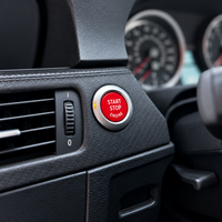 DHStyling replacement engine start/stop button for BMW E-Series cars equipped with an original start/stop button