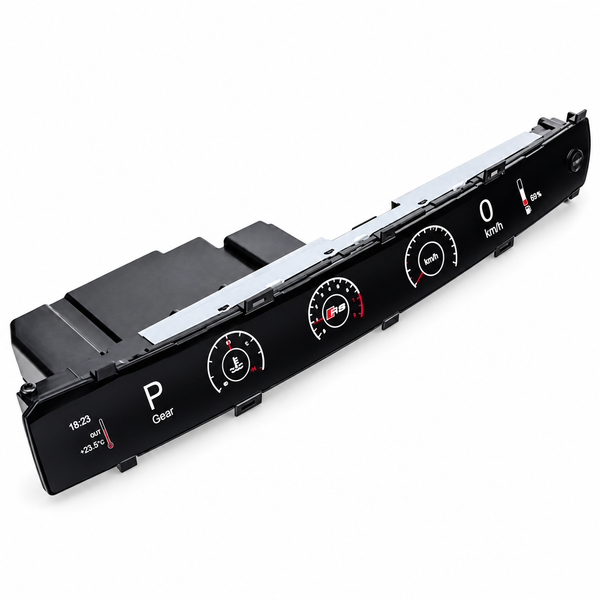 DHStyling co-pilot passenger dashboard display screen for left-hand-drive Audi A4 and A5 B9