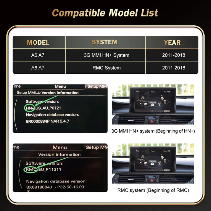 Audi A7 C7/C7.5 Screen & Virtual Cockpit Sync Combo (2010–2018)