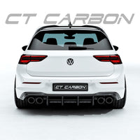 VW GOLF MK8 R 2020+ CARBON FIBRE DIFFUSER - CT DESIGN