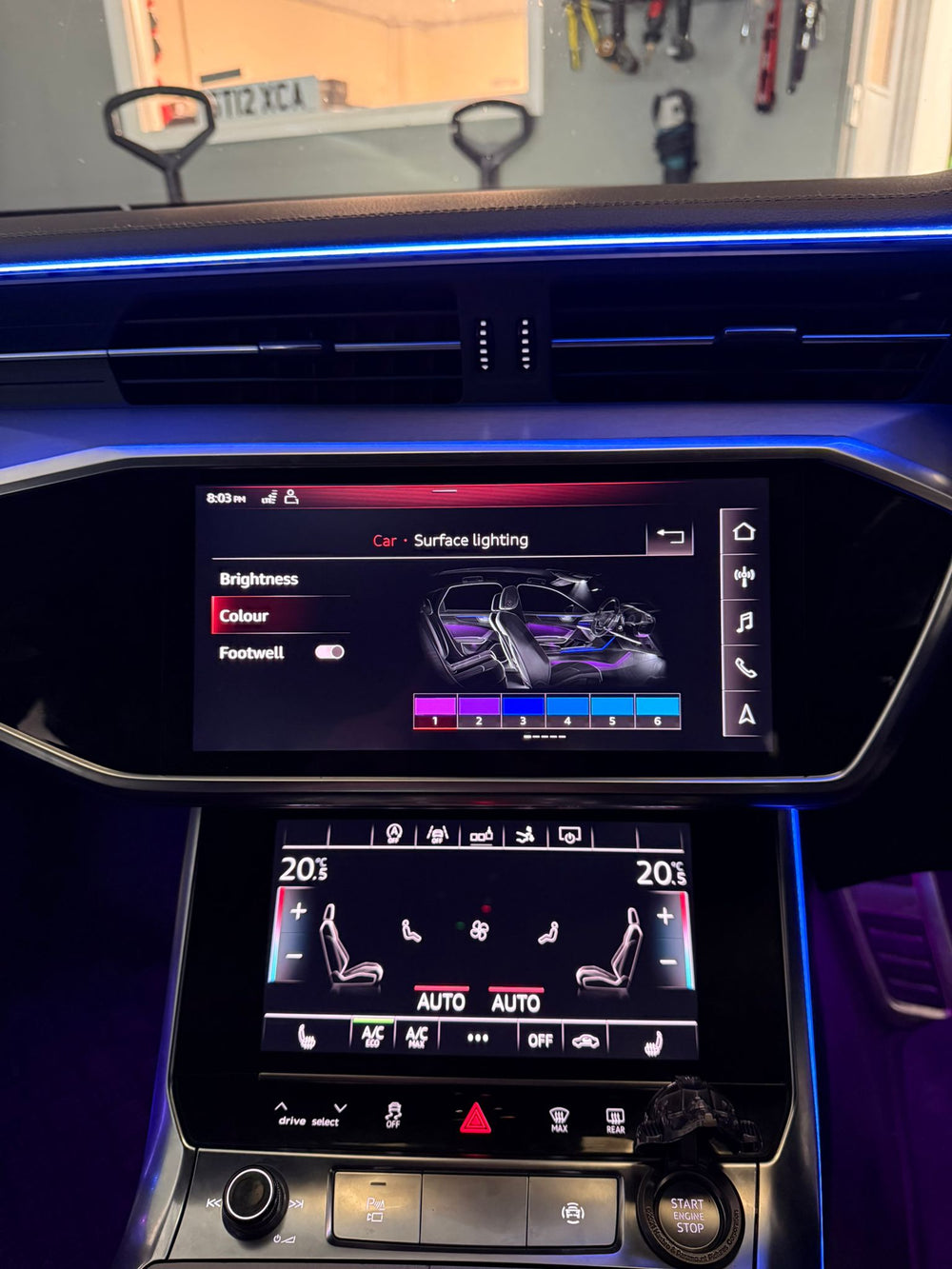Audi A7 C8 Full Interior Ambient Lighting Kit – 2018–2025