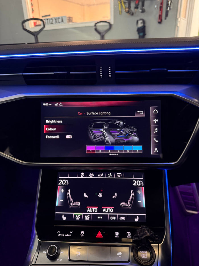 Audi A7 C8 Full Interior Ambient Lighting Kit – 2018–2025