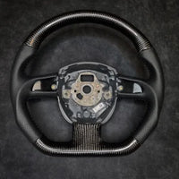 Audi A6 S6 Custom Carbon Fibre Flat Bottom Steering Wheel C6 2004-2008