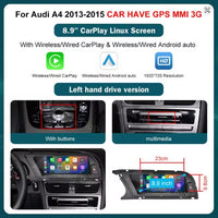 AUDI A4 CARPLAY SCREEN 2013 - 2015