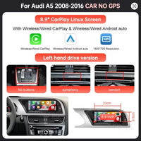 AUDI A5 CARPLAY SCREEN 2008 - 2016