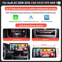 AUDI A5 CARPLAY SCREEN 2008 - 2016