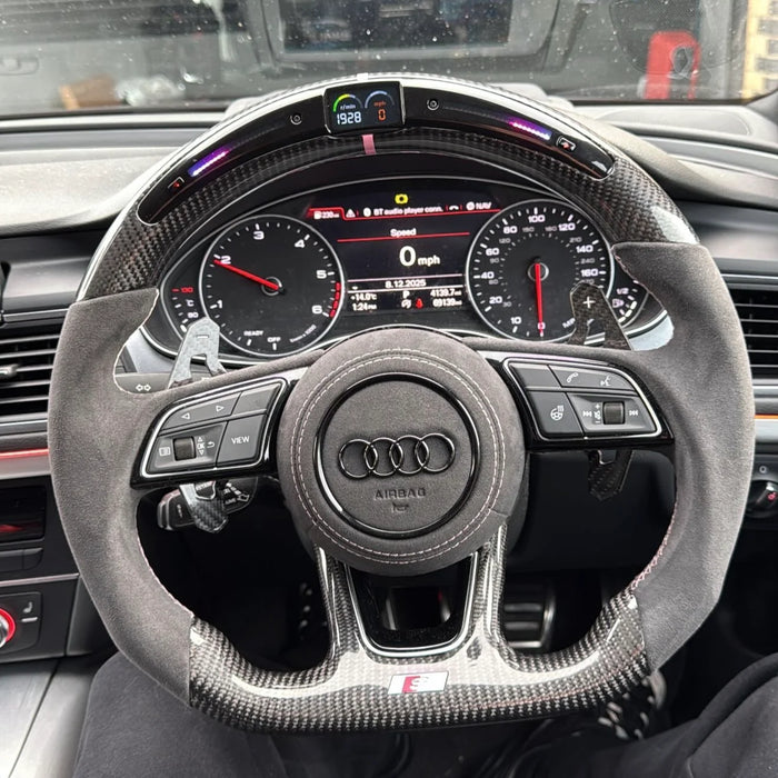 Audi Q2 SQ2 Custom Carbon Fibre Flat Bottom Steering Wheel GA 2016-2019