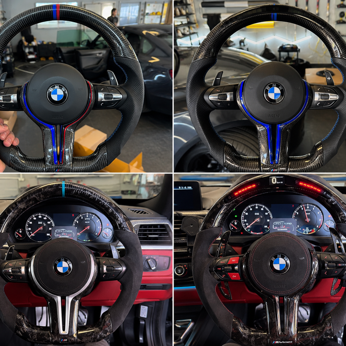 Custom BMW F Series Forged Carbon Fibre Steering Wheel