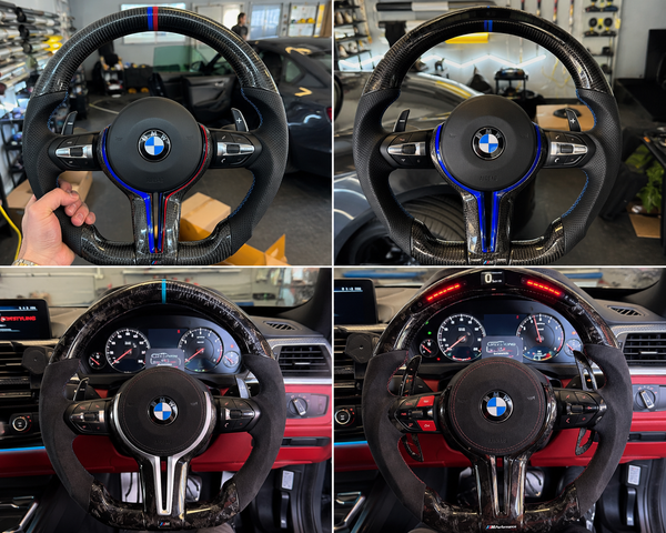 Custom BMW F Series Forged Carbon Fibre Steering Wheel