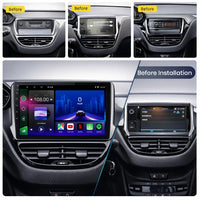 Peugeot 208 and 2008 2012–2019 Android 15 touchscreen stereo with Wireless Apple CarPlay and Android Auto

