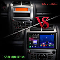 Peugeot 407 2004–2010 Android 15 touchscreen car stereo with Wireless Apple CarPlay and Android Auto

