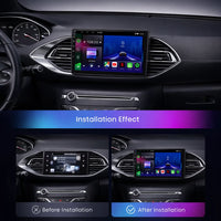 Peugeot 308 2013–2018 Android 15 touchscreen car stereo with Wireless Apple CarPlay and Android Auto
