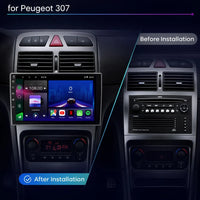 Peugeot 307 and 307 CC 2001–2013 Android 15 touchscreen stereo with Wireless Apple CarPlay and Android Auto
