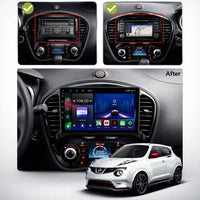 Nissan Juke 2010–2019 Android 15 touchscreen car stereo with Wireless Apple CarPlay and Android Auto
