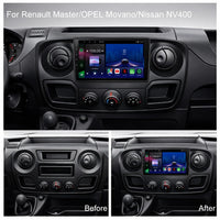Renault Master Vauxhall Movano and Nissan NV400 2010–2021 Android 15 stereo with Wireless CarPlay and Android Auto
