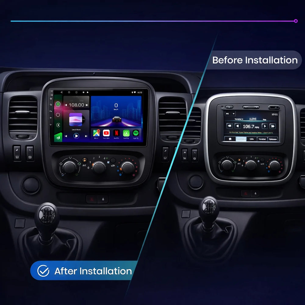 Vauxhall Vivaro & Renault Trafic Android 15 Car Stereo Head Unit (2014–2021)