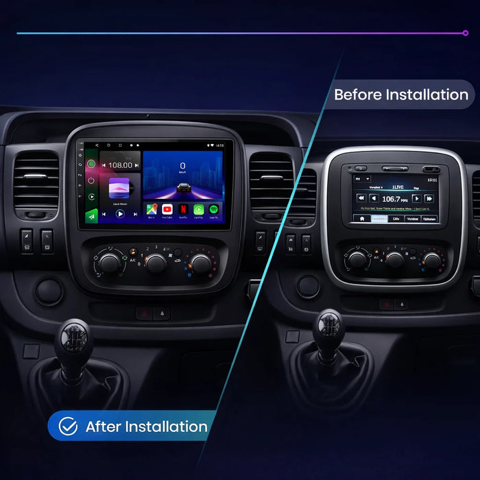 Vauxhall Vivaro & Renault Trafic Android 15 Car Stereo Head Unit (2014–2021)