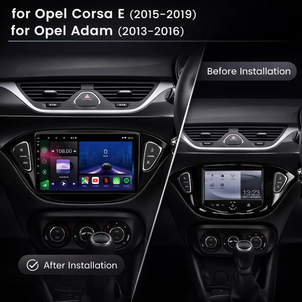 Vauxhall Corsa E & Adam Android 15 Car Stereo Head Unit (2013–2019)