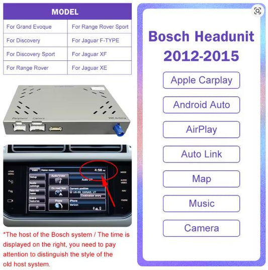Wireless CarPlay & Android Auto Upgrade for Range Rover & Jaguar (2012–2018)