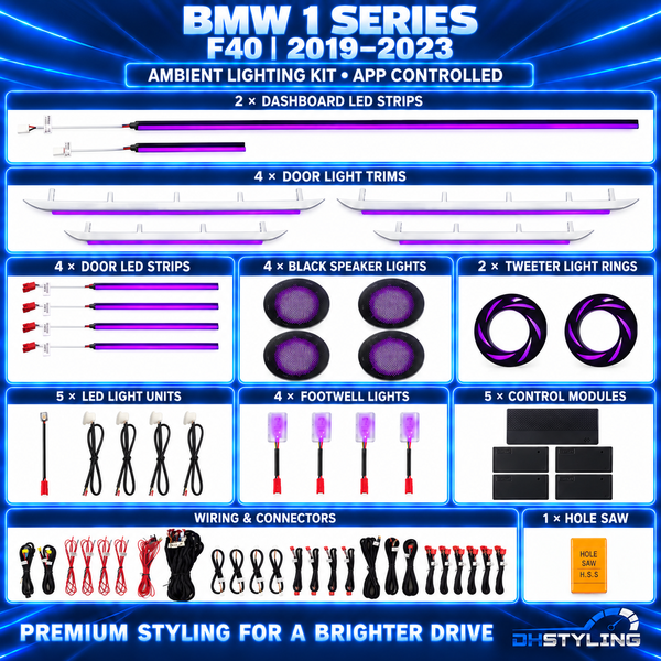 BMW 1 Series F40 Ambient Lighting Kit (2019–2023)