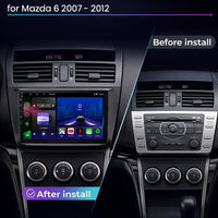 Mazda 6 2007–2012 Android 15 touchscreen car stereo with Wireless Apple CarPlay and Android Auto
