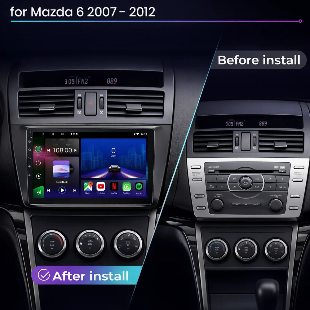 Mazda 6 Android 15 Car Stereo Head Unit (2007–2012)