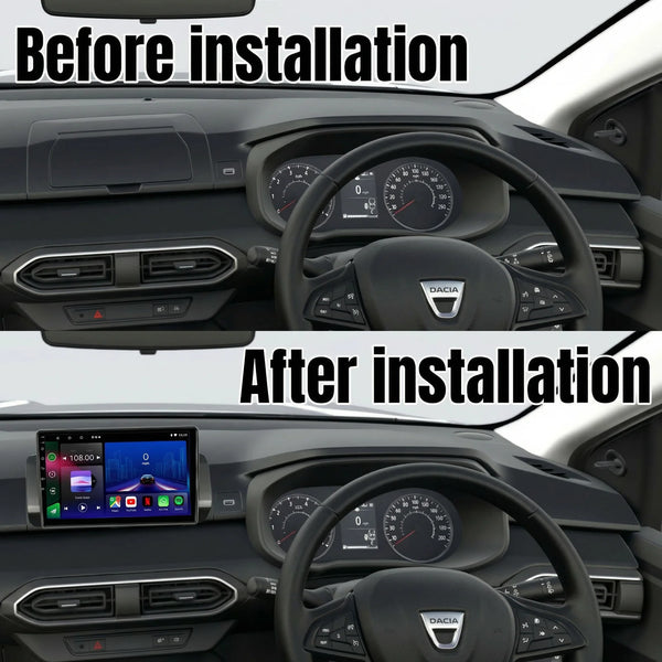 Dacia Sandero 2021–2024 Android 15 car stereo with Wireless Apple CarPlay and Android Auto
