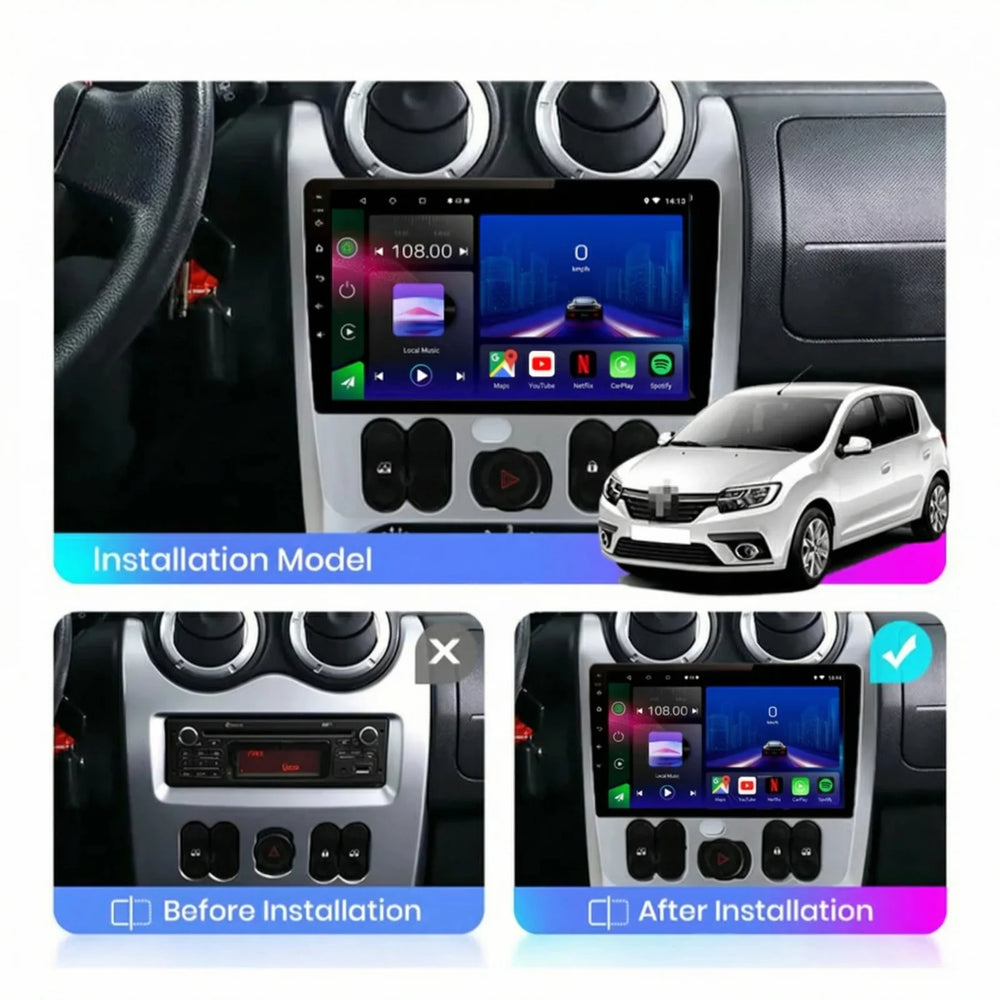 Dacia Logan, Sandero & Duster Android 15 Car Stereo Head Unit (2009–2015)