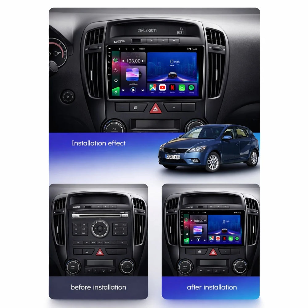 Kia Proceed Android 15 Car Stereo Head Unit (2006–2012)